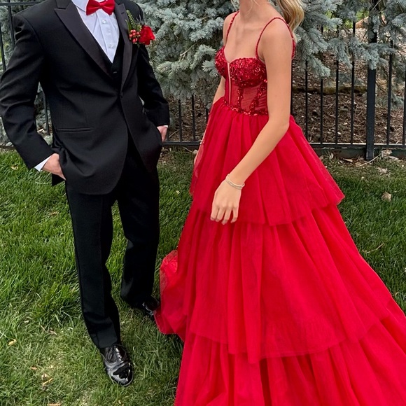 Red Prom Dress - Picture 2 of 9